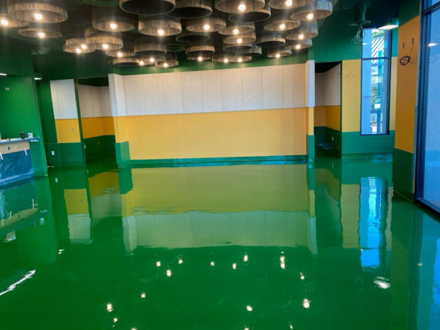 concrete floor coatings, epoxy floor coatings, Industrial Applications Inc, usda approved coatings, commerical kitchen flooring, restaurant epoxy flooring, TeamIA