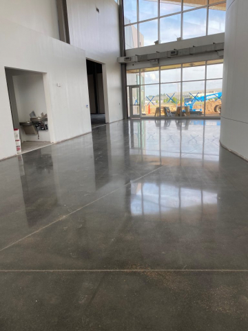 Polished concrete, automotive dealership floors, polish concrete, Industrial Applications Inc., IA30yrs, commercial flooring