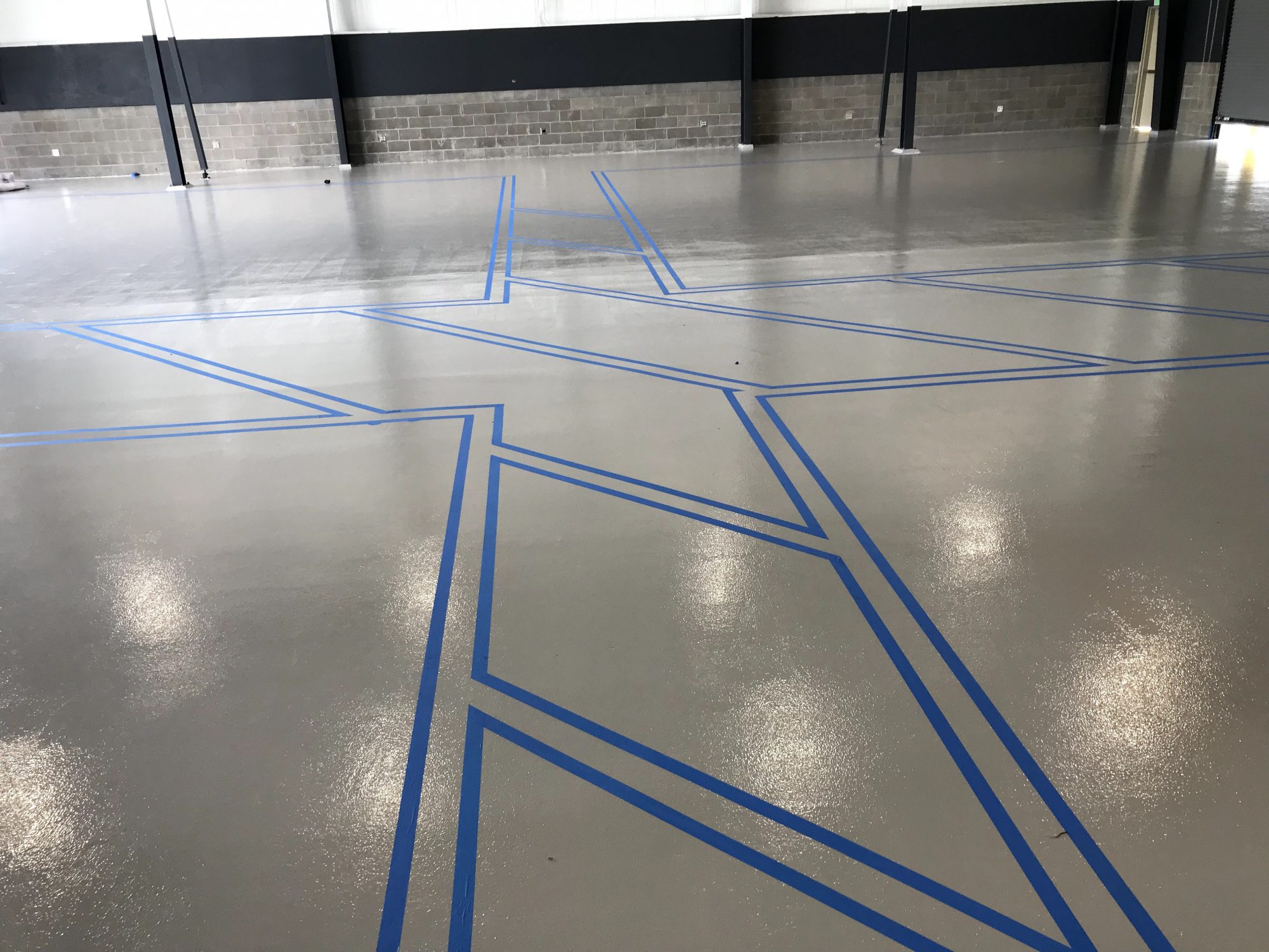 safety striping, epoxy safety striping, line striping, epoxy floor coatings