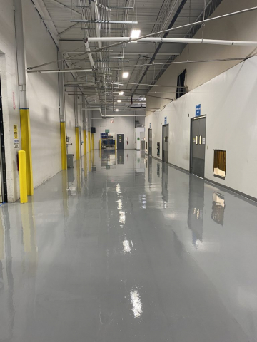 Commercial epoxy flooring, epoxy floor coating, safety line striping, 5S, manufacturing safety, Industrial Applications Inc., TeamIA, Epoxy concrete floor, flooring contractor Olive Branch MS, Olive Branch MS, commercial flooring contractor, concrete floor coatings