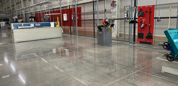 Polished concrete, polish concrete floors, flooring contractor Madison AL, TeamIA, Industrial Applications Inc, manufacturing floors