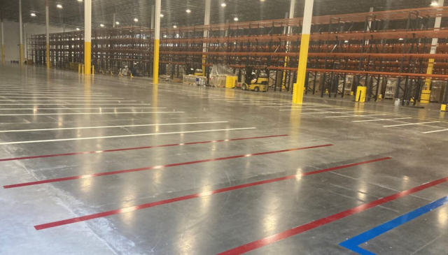 safety striping, 5S, epoxy floor coatings, epoxy line striping, epoxy coatings, Industrial Applications Inc., TeamIA, industrial concrete flooring Piperton, TN