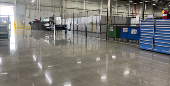 Polished concrete, polish concrete floors, flooring contractor Madison AL, TeamIA, Industrial Applications Inc, manufacturing floors
