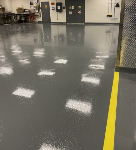 Commercial epoxy flooring, epoxy floor coating, Industrial Applications Inc., TeamIA. Epoxy concrete floor, flooring contractor Memphis TN, Memphis TN, commercial flooring contractor, concrete floor coatings