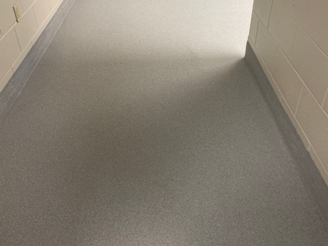 Industrial Applications, Inc. installed hand troweled integral cove base throughout the drains.&nbsp;