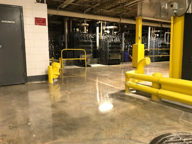 polished concrete, medical supply manufacturing flooring