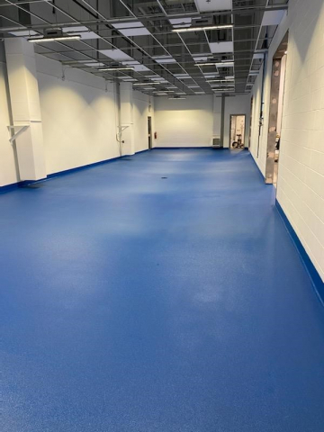 Urethane cement, urethane concrete, industrial floor coatings, concrete floor coatings, Industrial Applications, Inc., IA30yrs, hand troweled cove base
