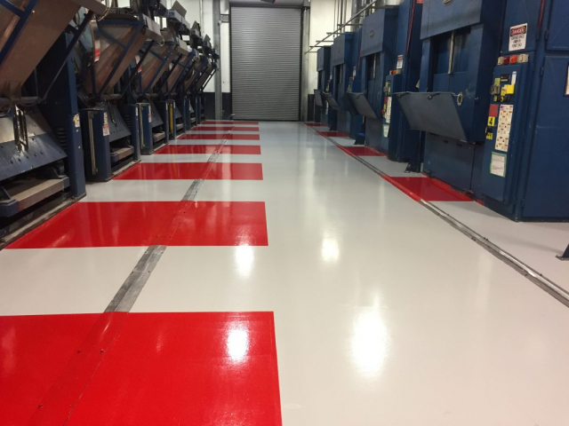5S safety markings, epoxy floor coatings, safety floor markings