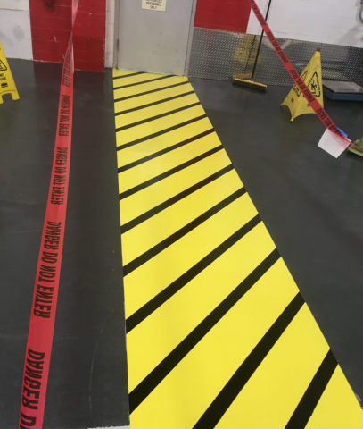 safety striping, food and beverage floor coatings, epoxy floor coatings, manufacturing aisles, Industrial Applications, Inc., IA30yrs