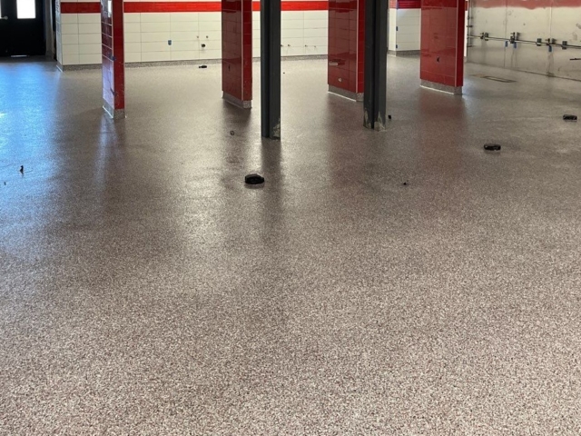 Industrial Applications, installed 7,000 sq ft of Silikal MMA floors&nbsp; to schools kitchen flooring.