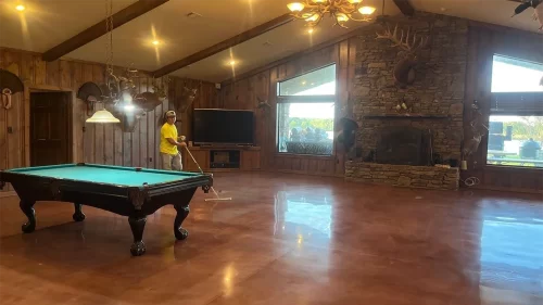 Hunting Club Polished Concrete Floor Project IA Solutions