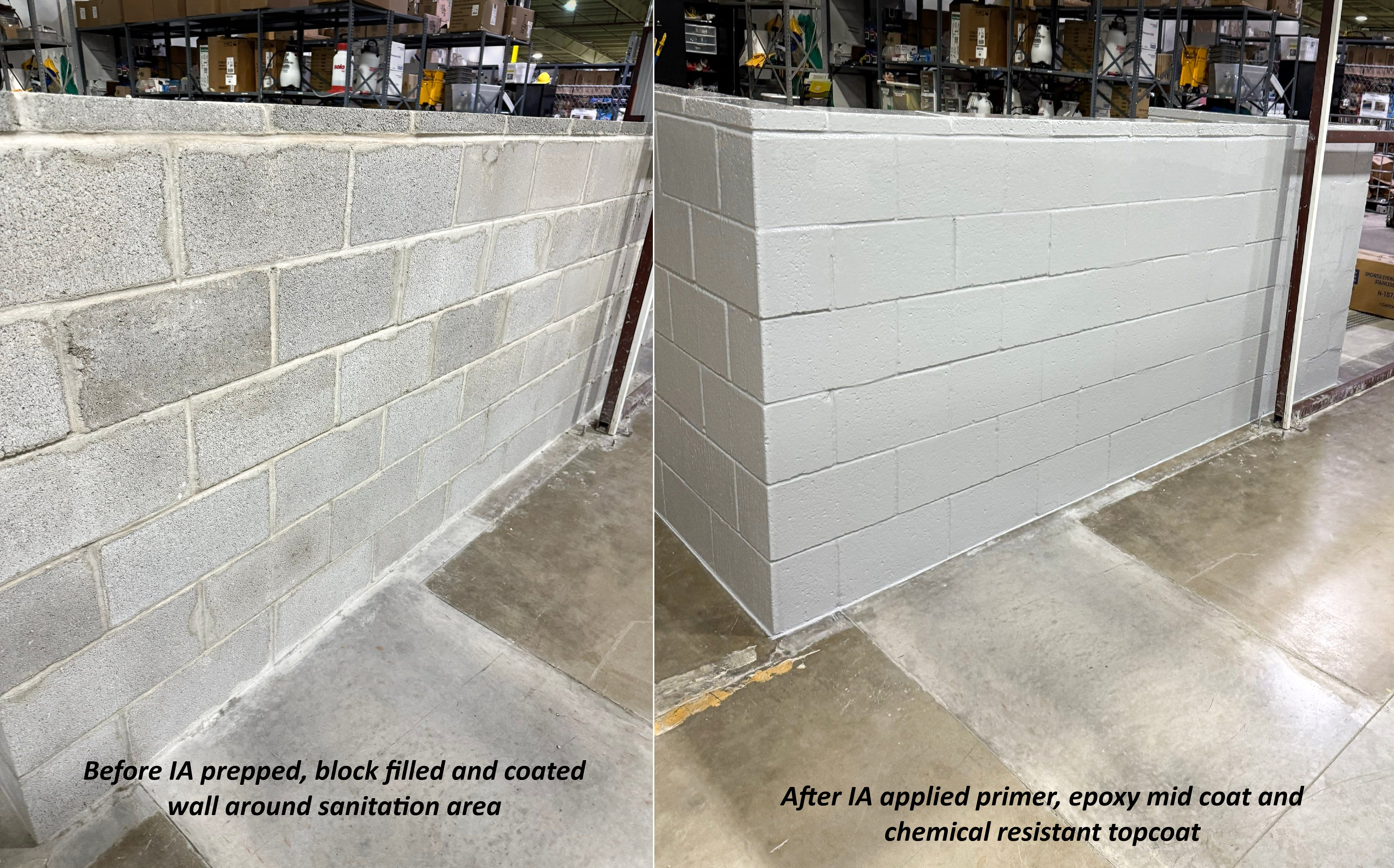 Wall Coating Systems Gallery - Industrial Applications, Inc. Industrial ...