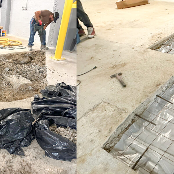 In a 125-year-old building in downtown Memphis, a subgrade parking garage was in need of serious repairs.  The concrete had rotted, disintegrated and was crumbling in many areas. IA removed large chunks of the damaged concrete, down to the level of the dirt below, filled the sections with cementitious repair mortar, and finished with a traffic coating system.