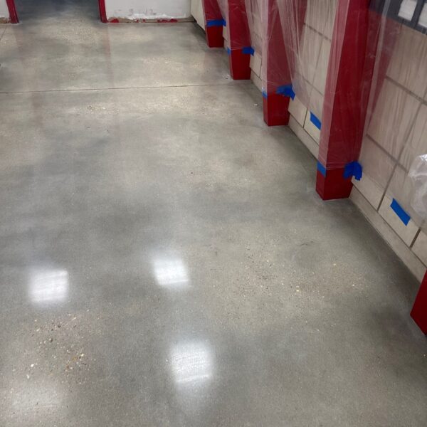 TeamIA then polished the area to a medium sheen, with attention to detail in corners and edges.  The result was a quick overnight turnaround for a busy bank in a big box store to get them back up and running in short order! 