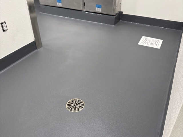 TeamIA expertly prepared the substrate and installed a 3/16&rdquo; PolyCrete Urethane Cement system with a hand-troweled integral cove base, delivering a floor designed to withstand the demands of a high-volume kitchen.