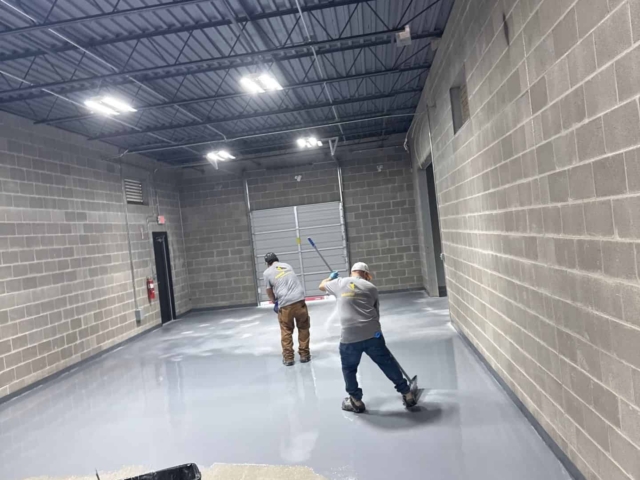 When this equipment servicing company needed to repair worn concrete and protect their floors for daily operations, they partnered with Industrial Applications Inc. to deliver a durable, professional solution.