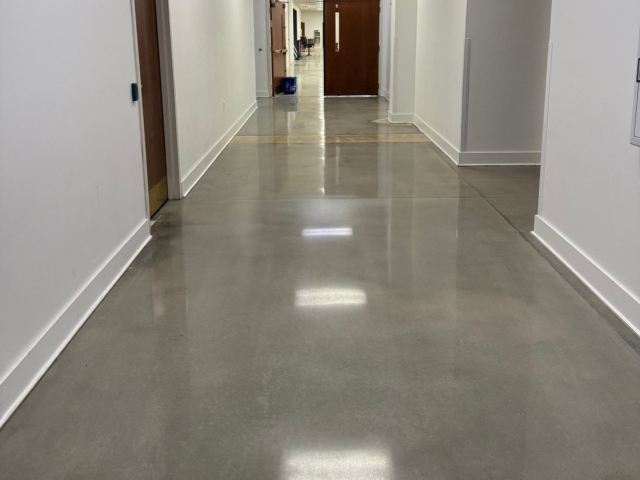 Polish over&nbsp;10,000 square feet of concrete to a 1500 grit finish, delivering a sleek, modern appearance built to handle high foot traffic.