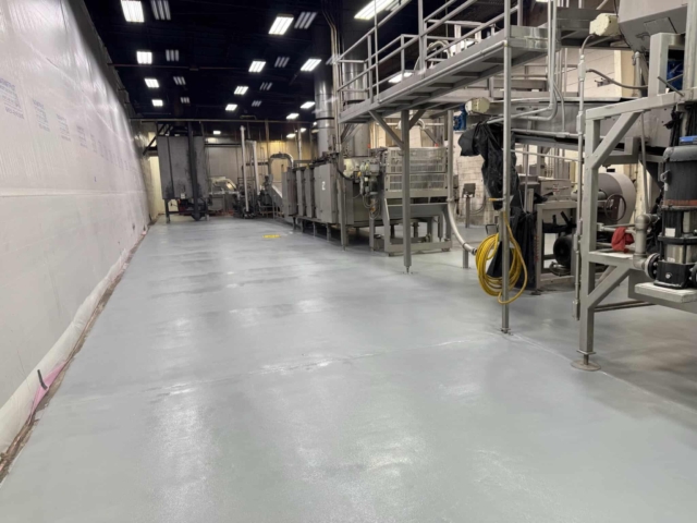 Food and beverage manufacturing environments demand flooring systems that perform under pressure. From constant wash downs to heavy traffic and thermal shock, failure is not an option. Industrial Applications, Inc. was brought in to address widespread coating failure throughout this facility.&nbsp;