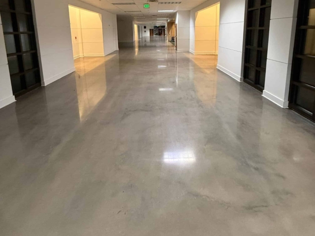 Polish&nbsp;10,000 square feet of concrete to a 1500 grit finish, delivering a sleek, modern appearance built to handle high foot traffic.